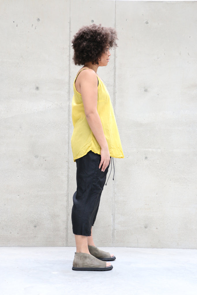 Banana Blue Cotton Sleeveless Top | ATELIER957