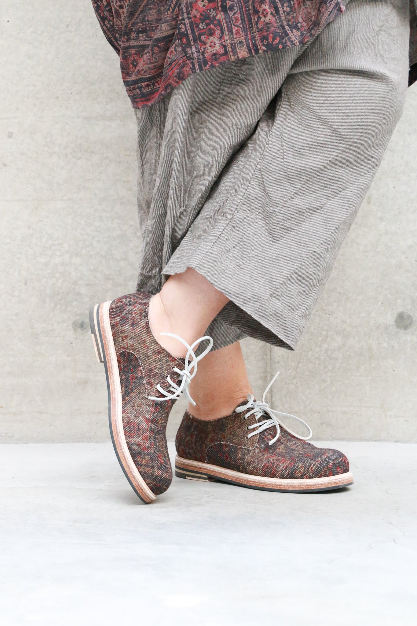 Rundholz Dip Light Kelim Oxford Shoes | ATELIER957