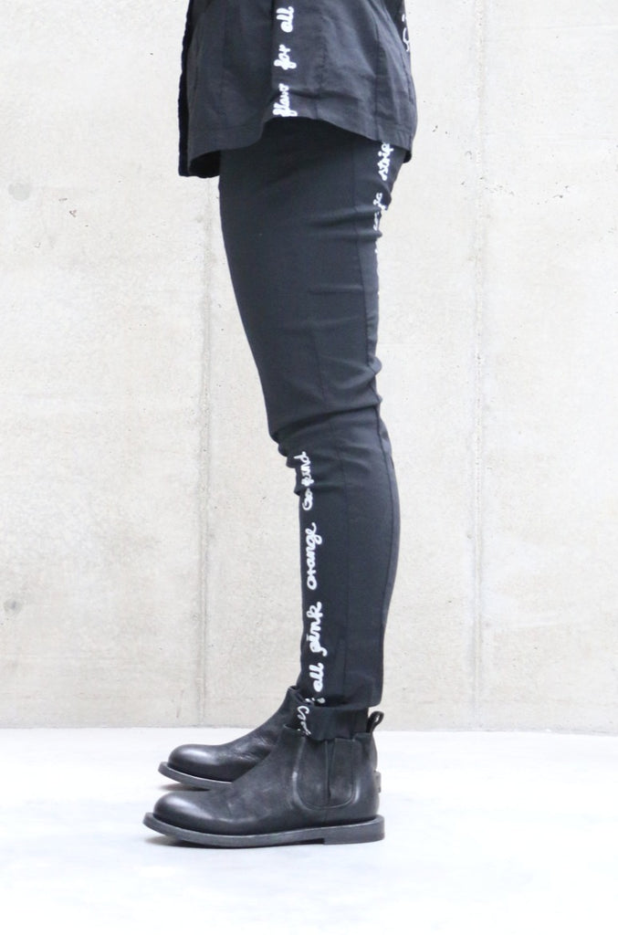 Rundholz Black Label Calligraphy Skinny Pants | ATELIER957